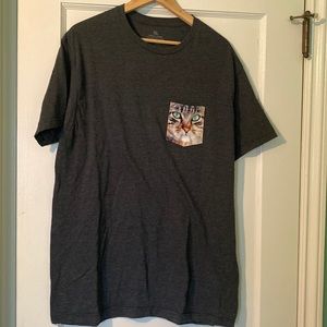 Cat Pocket T Shirt